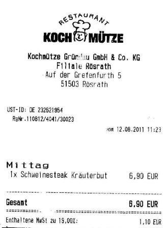 rtuk Hffner Kochmtze Restaurant